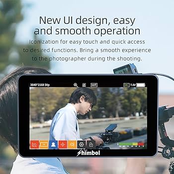 Amazon | Shimbol M5 5.5インチ 1200nits カメラモニター、Rec.709 IPS
